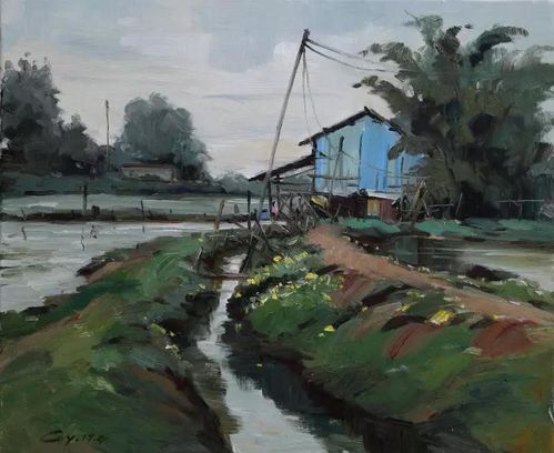 《塘邊的棚屋》50×60cm.jpg